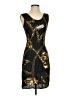 Unbranded Graphic Gold Cocktail Dress Size XXS (estimated) - photo 1
