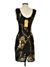 Unbranded Graphic Gold Cocktail Dress Size XXS (estimated) - photo 2
