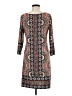 Haani Paisley Brown Casual Dress Size M - photo 2