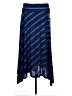 New Directions Stripes Blue Casual Skirt Size L - photo 1