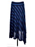 New Directions Stripes Blue Casual Skirt Size L - photo 2