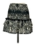 Zara Print Black Teal Casual Skirt Size S - photo 1