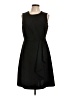 Calvin Klein Solid Black Cocktail Dress Size 10 - photo 1
