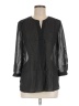 Como Black 100% Polyester Black 3/4 Sleeve Blouse Size M - photo 1