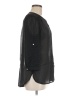Como Black 100% Polyester Black 3/4 Sleeve Blouse Size M - photo 4