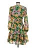 Taylor 100% Polyester Tropical Green Casual Dress Size 2 - photo 2