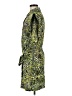 Topshop 100% Polyester Print Green Casual Dress Size 8 - photo 5