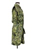 Topshop 100% Polyester Print Green Casual Dress Size 8 - photo 4