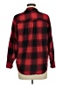Old Navy 100% Cotton Plaid Red Long Sleeve Button-Down Shirt Size Med Petite - photo 2