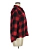 Old Navy 100% Cotton Plaid Red Long Sleeve Button-Down Shirt Size Med Petite - photo 4