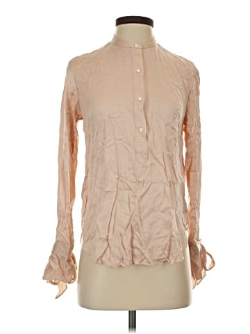 Rag & Bone Long Sleeve Silk Top (view 1)