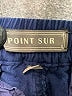 Point Sur 100% Cotton Solid Blue Track Pants Size 0 - photo 4