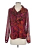 Coldwater Creek 100% Polyester Burgundy Long Sleeve Blouse Size S - photo 1