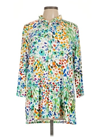 Toofan 3/4 Sleeve Button-Down Shirt (view 1)