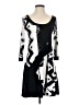 Eva Varro Graphic Black Casual Dress Size S - photo 1