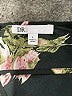 DR2 100% Polyester Floral Black Short Sleeve Blouse Size L - photo 7