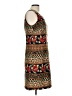 Kathie Lee 100% Polyester Print Brown Casual Dress Size 10 - photo 4
