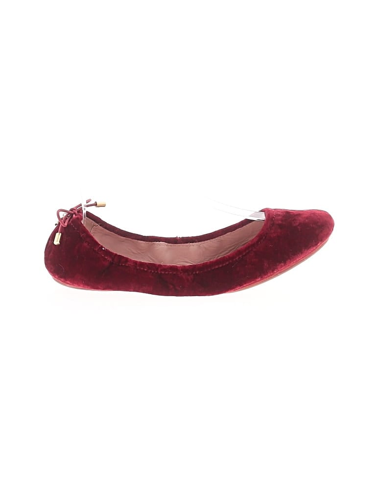 Pre-owned Kate Spade New York Flats In Burgundy