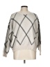 T Tahari Argyle Gray Pullover Sweater Size L - photo 1