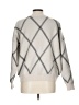 T Tahari Argyle Gray Pullover Sweater Size L - photo 2