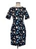 Lands' End Print Blue Casual Dress Size 4 (petite) - photo 1