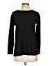 Natori 100% Polyester Solid Black Long Sleeve Top Size XS - photo 1