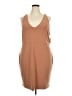 Open Edit Brown Casual Dress Size 3X - photo 1
