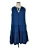 Max Studio Blue Casual Dress Size XL - photo 1