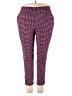 Cato Houndstooth Burgundy Casual Pants Size 18 - photo 1