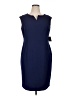 Kasper Blue Cocktail Dress Size 16 Petite - photo 1