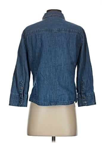 French Cuff 3/4 Sleeve Button-Down Shirt (view 2)