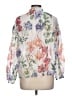 CeCe Floral Ivory 3/4 Sleeve Blouse Size L - photo 2