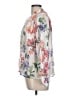 CeCe Floral Ivory 3/4 Sleeve Blouse Size L - photo 5