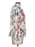 CeCe Floral Ivory 3/4 Sleeve Blouse Size L - photo 4