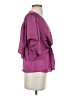 DKNY 100% Polyester Purple Short Sleeve Blouse Size S - photo 4