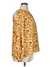Vince Camuto 100% Polyester Floral Yellow Long Sleeve Blouse Size XL - photo 4