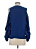 Venus 100% Polyester Blue 3/4 Sleeve Blouse Size S - photo 2