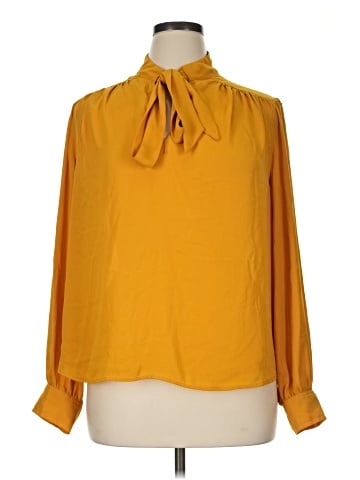 Worthington Long Sleeve Blouse (view 1)