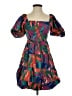 Sim & Sam 100% Cotton Tropical Blue Cocktail Dress Size XS - photo 1