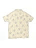 OshKosh B'gosh 100% Cotton Print Tan Short Sleeve Button-Down Shirt Size 10 - photo 2