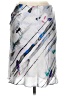 Giorgio Armani Graphic Silver Casual Skirt Size EU 42 / US 12 - photo 2