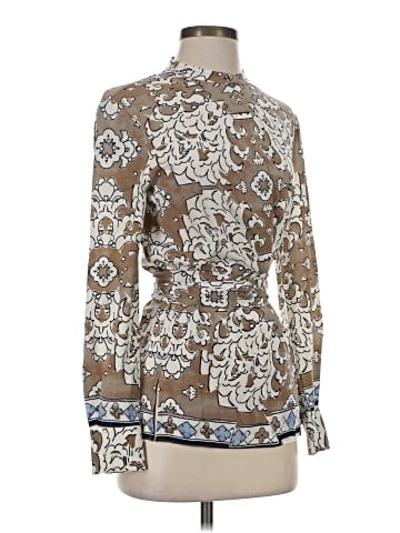Tory Burch Long Sleeve Silk Top (view 2)