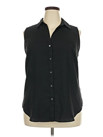 Ann Taylor Sleeveless Button-Down Shirt (view 1)