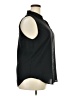 Ann Taylor Black Sleeveless Button-Down Shirt Size XXL - photo 4
