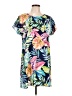 Unbranded Tropical Blue Casual Dress Size L - photo 1
