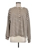 JOA Stripes Brown Pullover Sweater Size M - photo 1