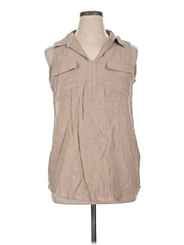 Notations Sleeveless Button-Down Shirt (view 1)