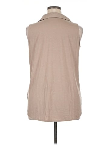 Notations Sleeveless Button-Down Shirt (view 2)