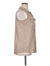 Notations Tan Sleeveless Button-Down Shirt Size 1X - photo 4