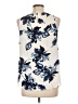 INC International Concepts 100% Polyester Ivory Sleeveless Blouse Size 10 - photo 2